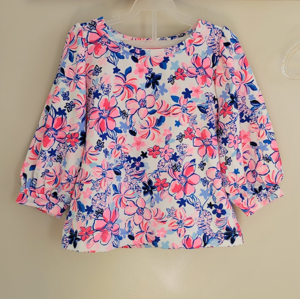 Lilly Pulitzer floral sweatshirt